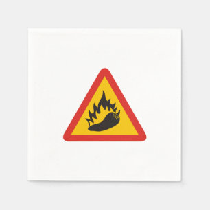 Serviette Jetable Hot pepper danger