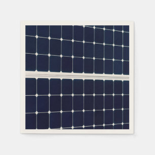 Serviette Jetable Image amusante d'un panneau solaire