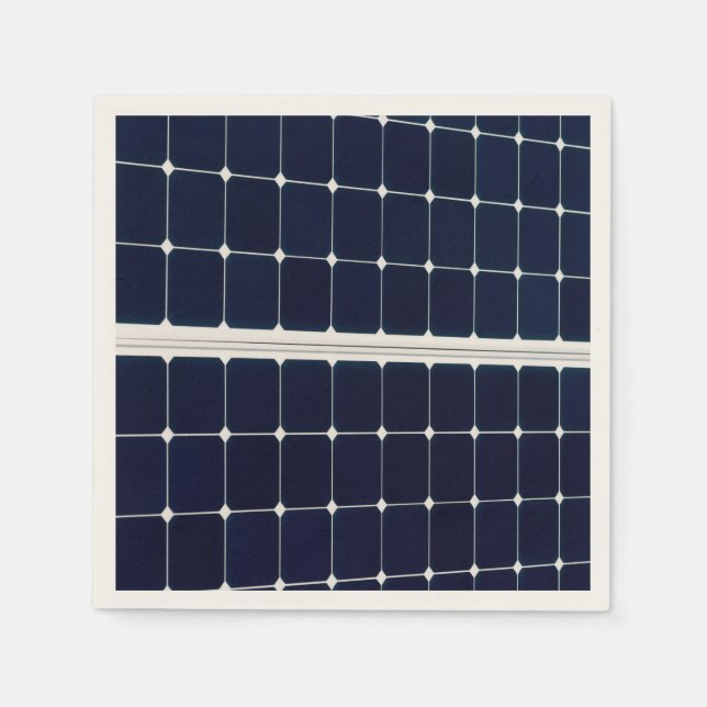 Serviette Jetable Image amusante d'un panneau solaire (Devant)