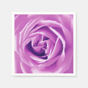 Serviette Jetable Impression de rose de Lavender