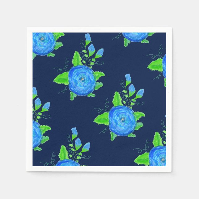 Serviette Jetable Impression rose (Devant)