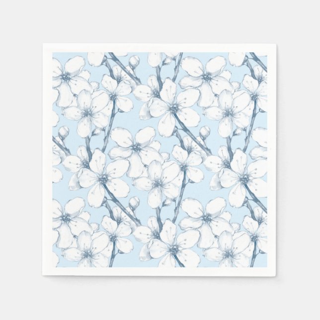 Serviette Jetable Jardin japonais (Devant)