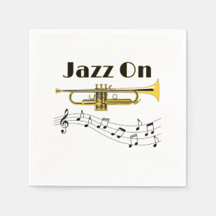 Serviette Jetable Jazz dessus