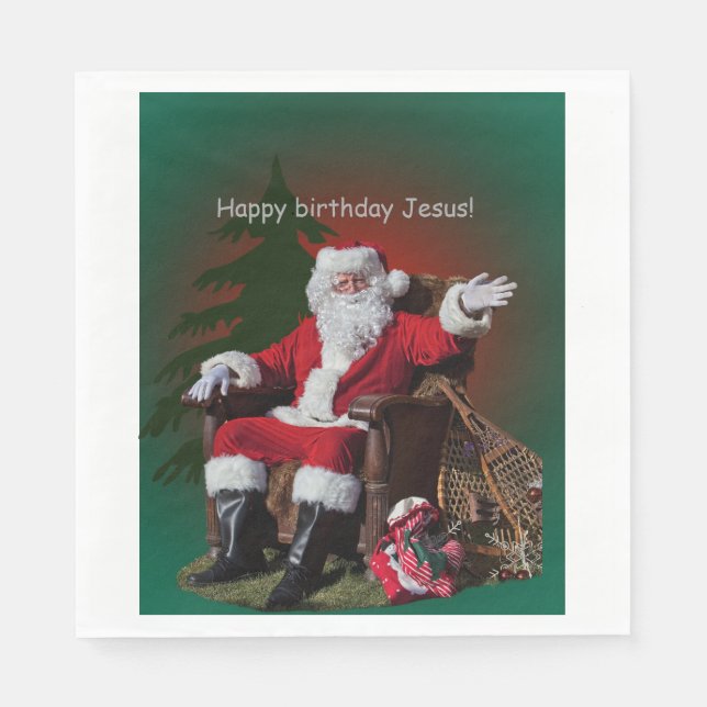 SERVIETTE JETABLE JEUX ANNIVERSAIRE JÉSUS (Devant)