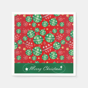 Serviette Jetable Jingle Bell Motif de conception ornement de Noël