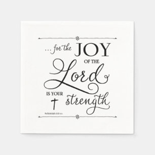 Serviette Jetable Joie du Seigneur - Néhémie 8:10