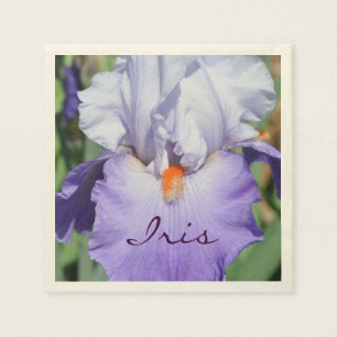 Serviette Jetable Joli Iris violet