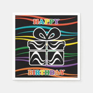 Serviette Jetable Joyeux anniversaire