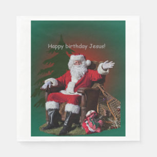 SERVIETTE JETABLE JOYEUX ANNIVERSAIRE JÉSUS