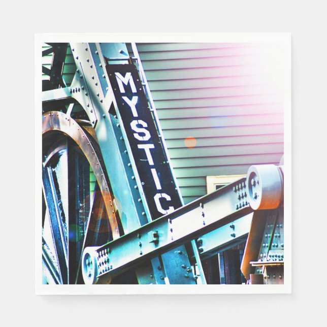 Serviette Jetable La Mystic River Drawbridge Comme Je La Vois (Devant)