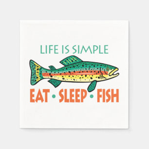 Serviette Jetable La pêche amusante qui dit