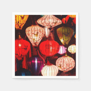 Serviette Jetable Lanternes