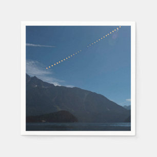 Serviette Jetable Laps heure normale des Rocheuses total d'éclipse