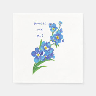 Serviette Jetable L'aquarelle "m'oublient art" pas assez bleu de