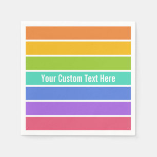 Serviette Jetable L'arc-en-ciel colore les serviettes de papier