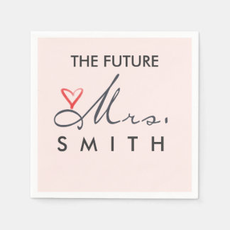 Serviette Jetable Le futur Mme.