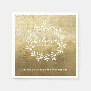 Serviette Jetable Le Magic   Gold Shtoujours Napkins