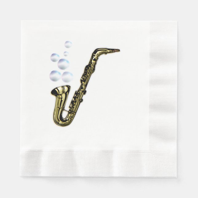 Serviette Jetable Le saxophone (Devant)
