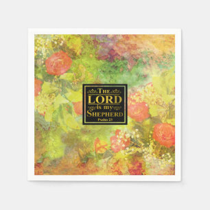 Serviette Jetable Le SEIGNEUR est mon verset de la Bible à manger S