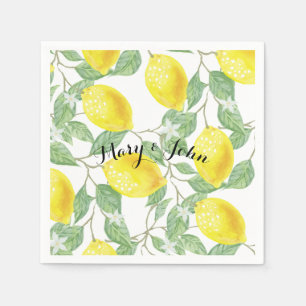 Serviette Jetable Les serviettes de papier de citron avec la coutume
