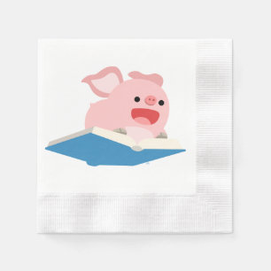 Serviette Jetable Les serviettes de papier de porc de livre et de