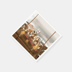 Serviette Jetable Les Vikings