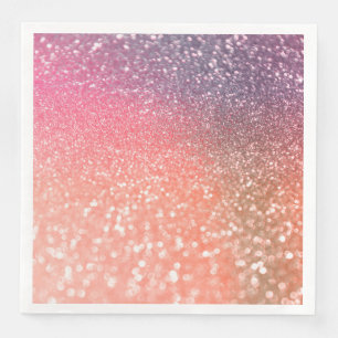 Serviette Jetable L'or rose de tendance Girly rougissent des parties
