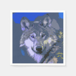 Serviette Jetable Loup 037