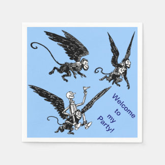 Serviette Jetable Magicien de Oz, Tin Man Custom Children's Party