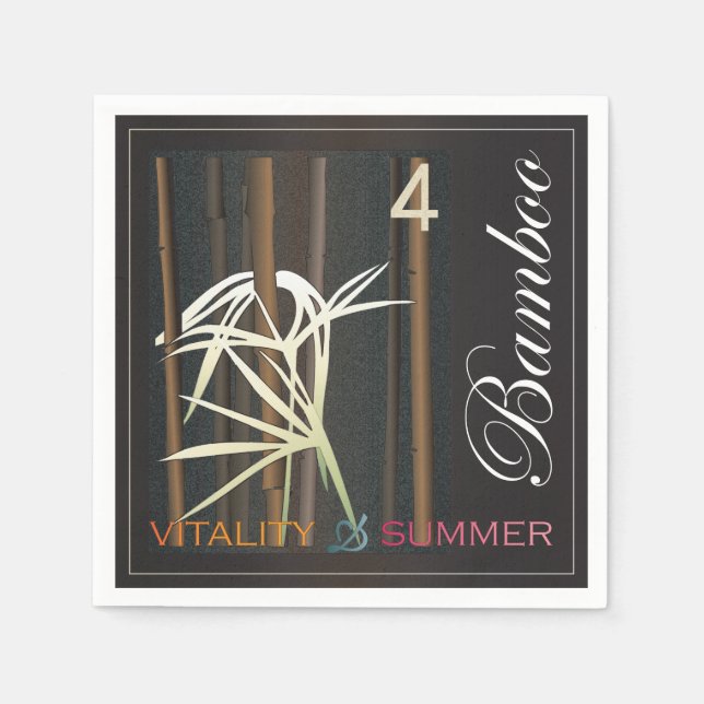 Serviette Jetable Mah Jongg été (Devant)