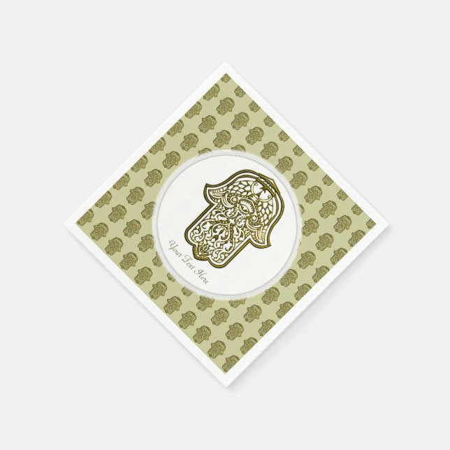 Serviette Jetable Main de Hamsa (Coin)