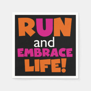 Serviette Jetable Marathon courant de coureur de forme physique rose