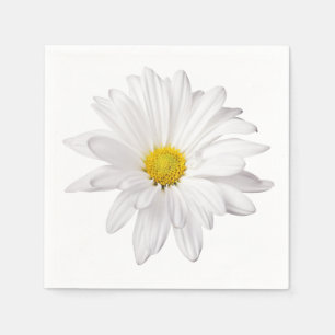Serviette Jetable Marguerites florales d'illustration de fleur de