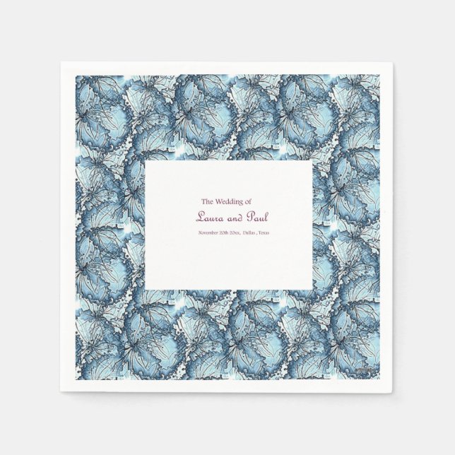 Serviette Jetable Mariage artistique serviette (Devant)
