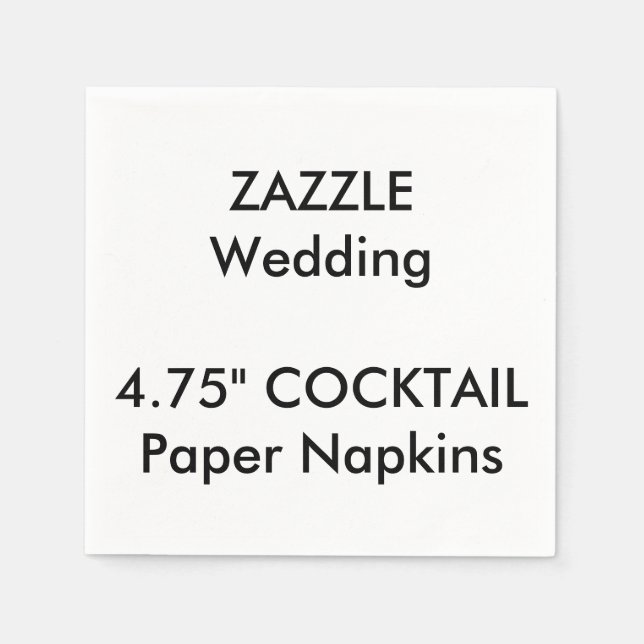 Serviette Jetable Mariage personnalisé COCKTAIL Papier jetable servi (Devant)
