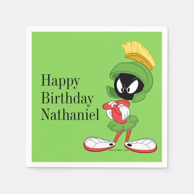Serviette Jetable MARVIN THE MARTIAN™ | Arms crossed (Devant)