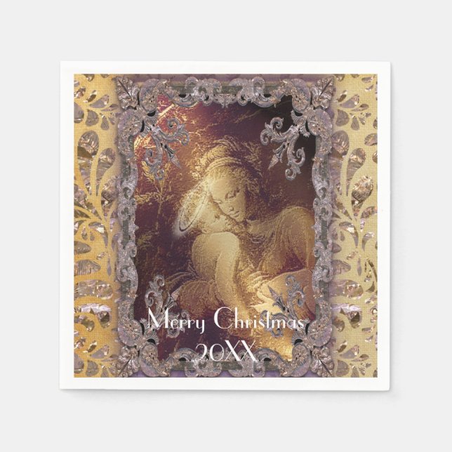 Serviette Jetable Meilleures vacances-cadeaux (Devant)