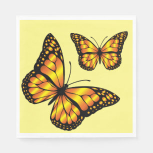 SERVIETTE JETABLE MONARCH BUTTERFLY