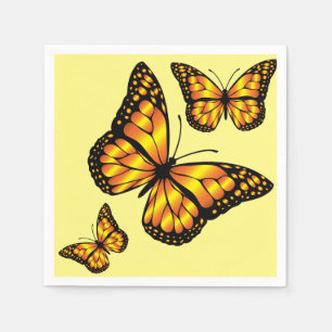 SERVIETTE JETABLE MONARCH BUTTERFLY