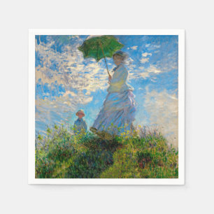 Serviette Jetable Monet Femme Parasol Impressionnisme