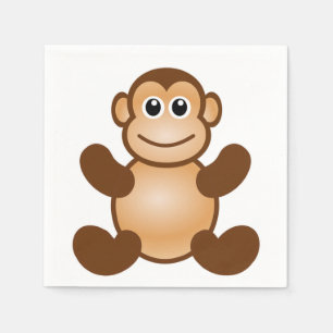 SERVIETTE JETABLE MONKEY