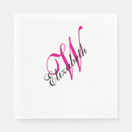 Serviette Jetable Monogramme