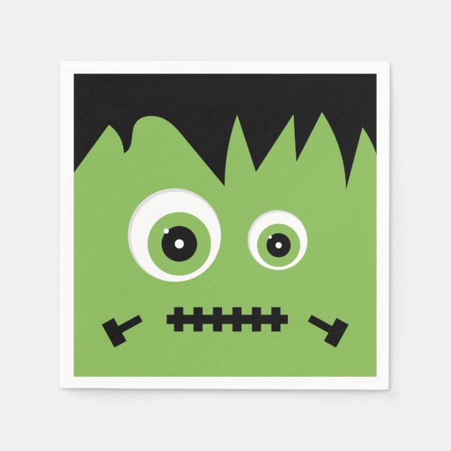 Serviette Jetable Monster Mash | Halloween (Devant)