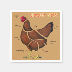 Serviette Jetable Morceaux de poulet