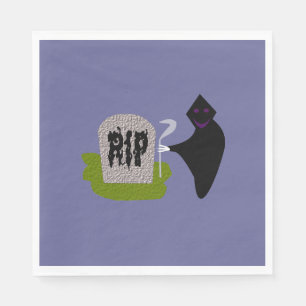 Serviette Jetable Mort dans le cimetière Halloween Papier serviettes