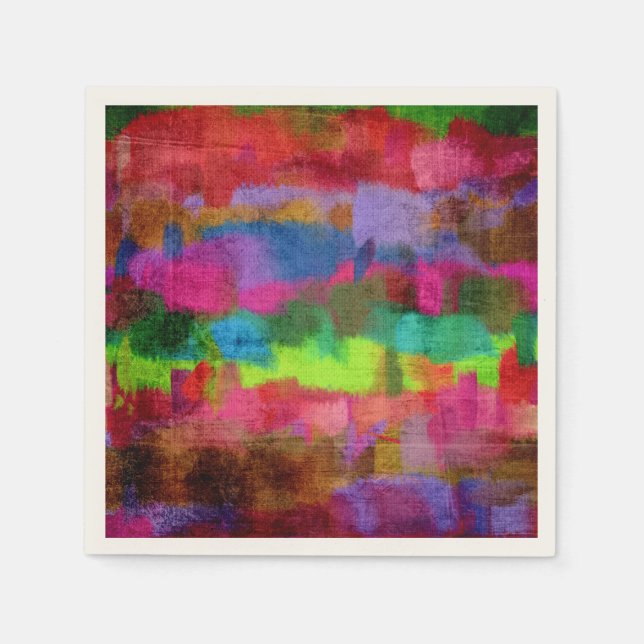 Serviette Jetable Motif d'aquarelle couleur Abstrait (Devant)