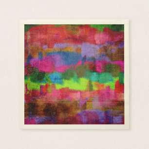 Serviette Jetable Motif d'aquarelle couleur Abstrait