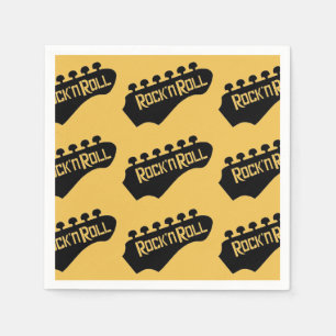 Serviette Jetable Motif de Guitare Rock et Roll