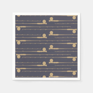 Serviette Jetable Motif de la pêche aux volées