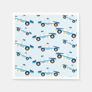 Serviette Jetable Motif de police